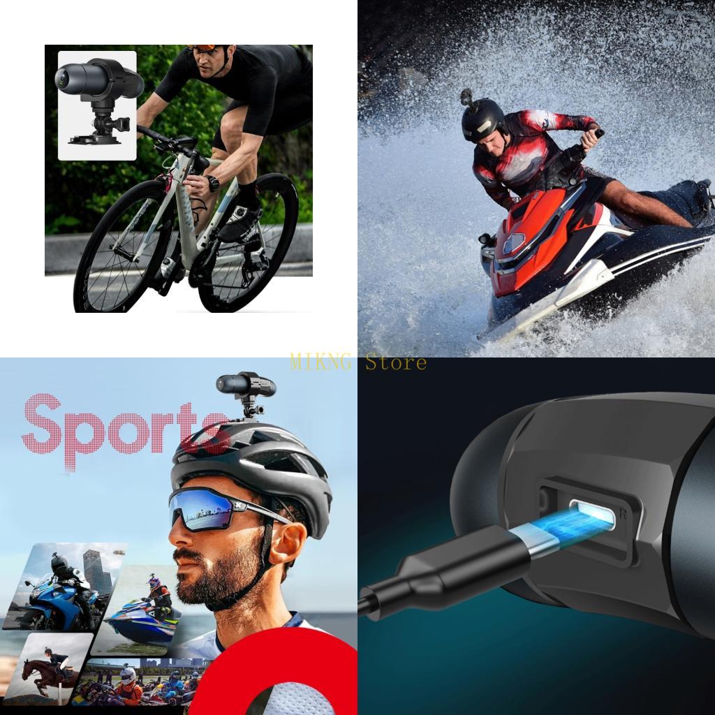 Mountain Biking Helmet - Kamera Aksi Luar Ruangan 4K Kamera