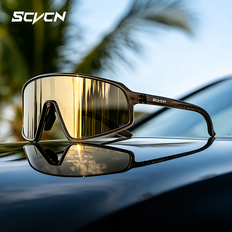 Mountain Biking Goggles - SCVCN Kacamata Hitam Bersepeda Fotochromic Kacamata