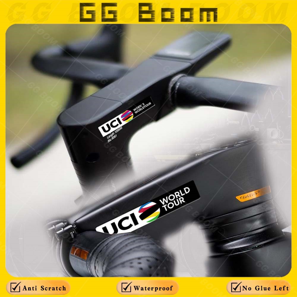 Mountain Biking Europe - Stiker Reflektif UCI EUROPE TOUR, Stiker