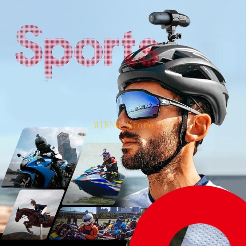 Kamera Aksi Luar Ruangan 4K Ka - Mountain Biking Helmet ulasan dan harga