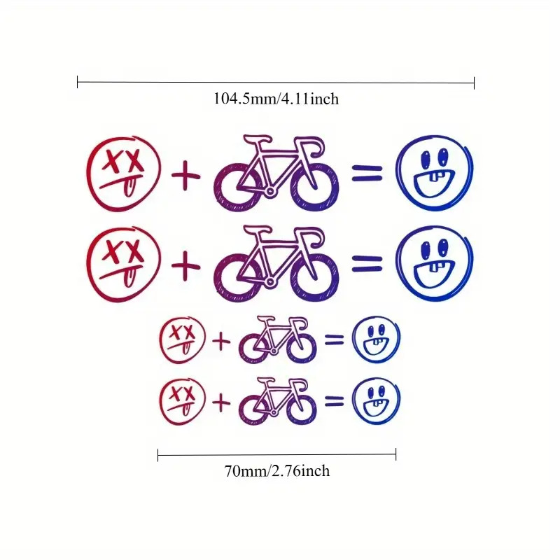 4 Buah Stiker Sepeda Wajah Bah - Mountain Biking Helmet ulasan dan harga