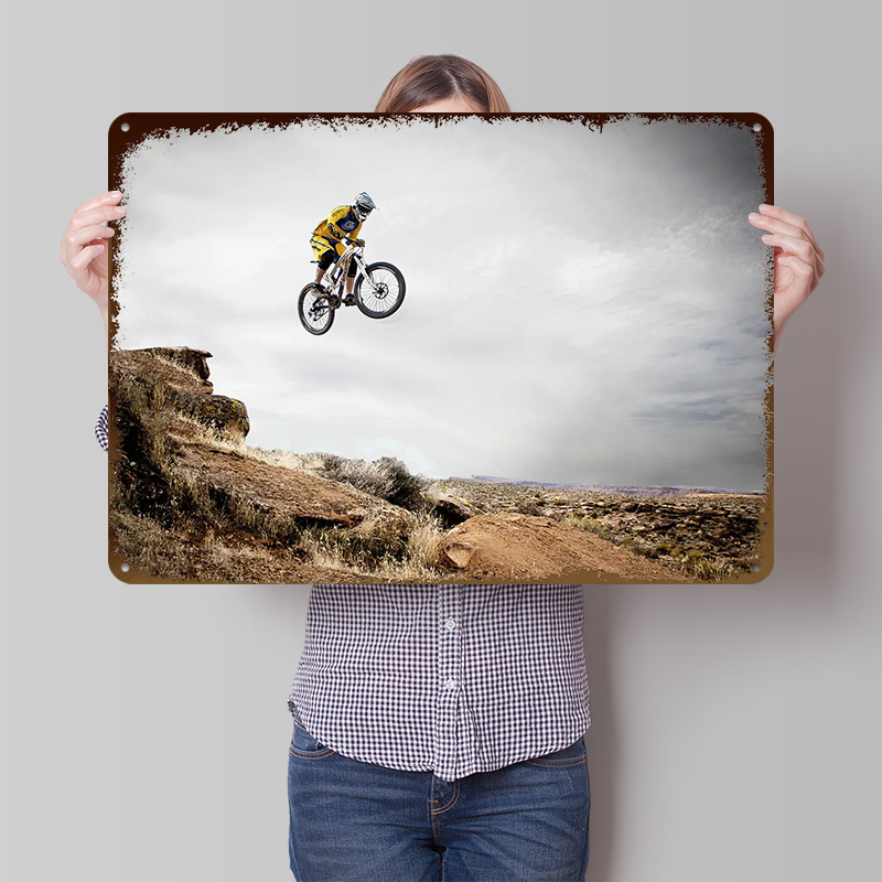 Poster Timah 3D Sepeda Gunung, - Mountain Biking Europe ulasan dan harga