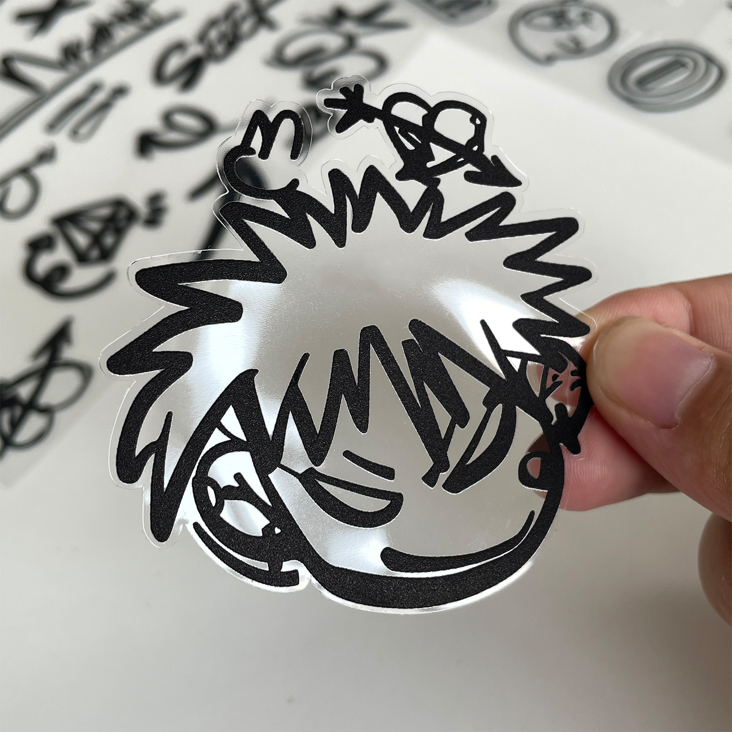 Stiker Sepeda DIY Transparan U - Mountain Biking Helmet ulasan dan harga